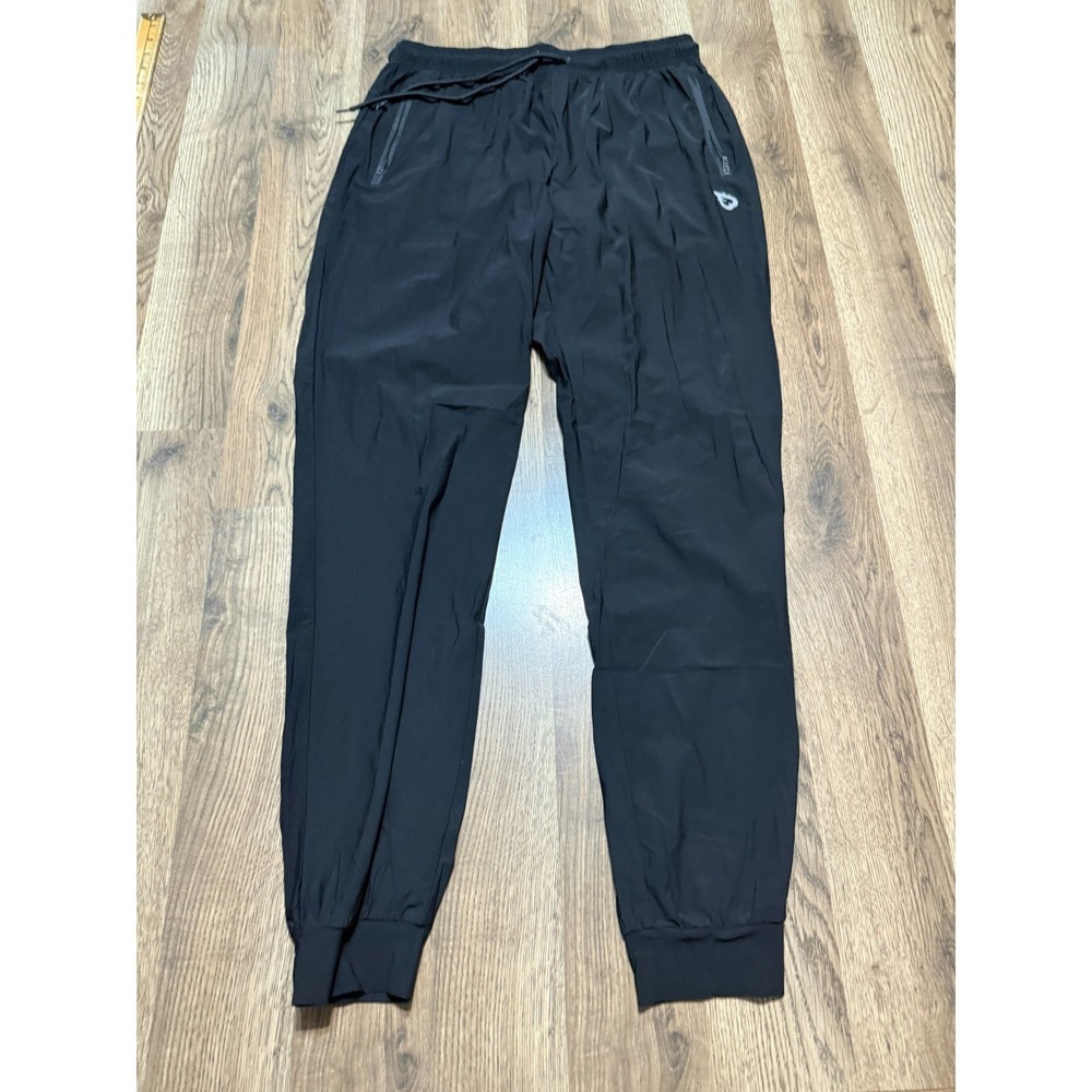 Baleaf Pants Men's Size Large Black Tie Waist Jogger Activewear Stretch Outdoor